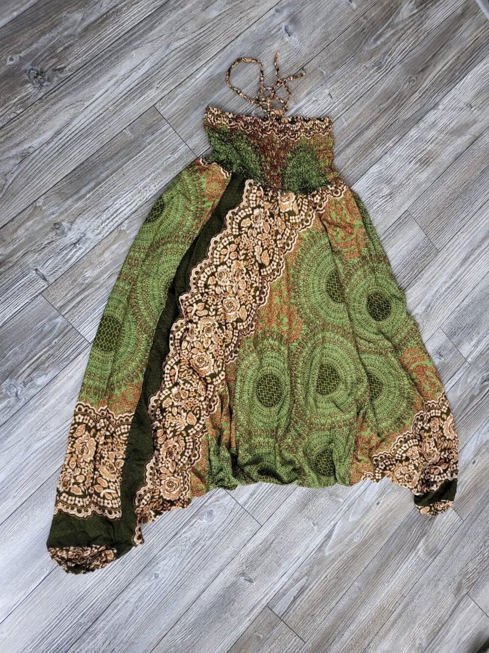 Harem Pant Romper/Jumpsuit Boho Patchwork O/S